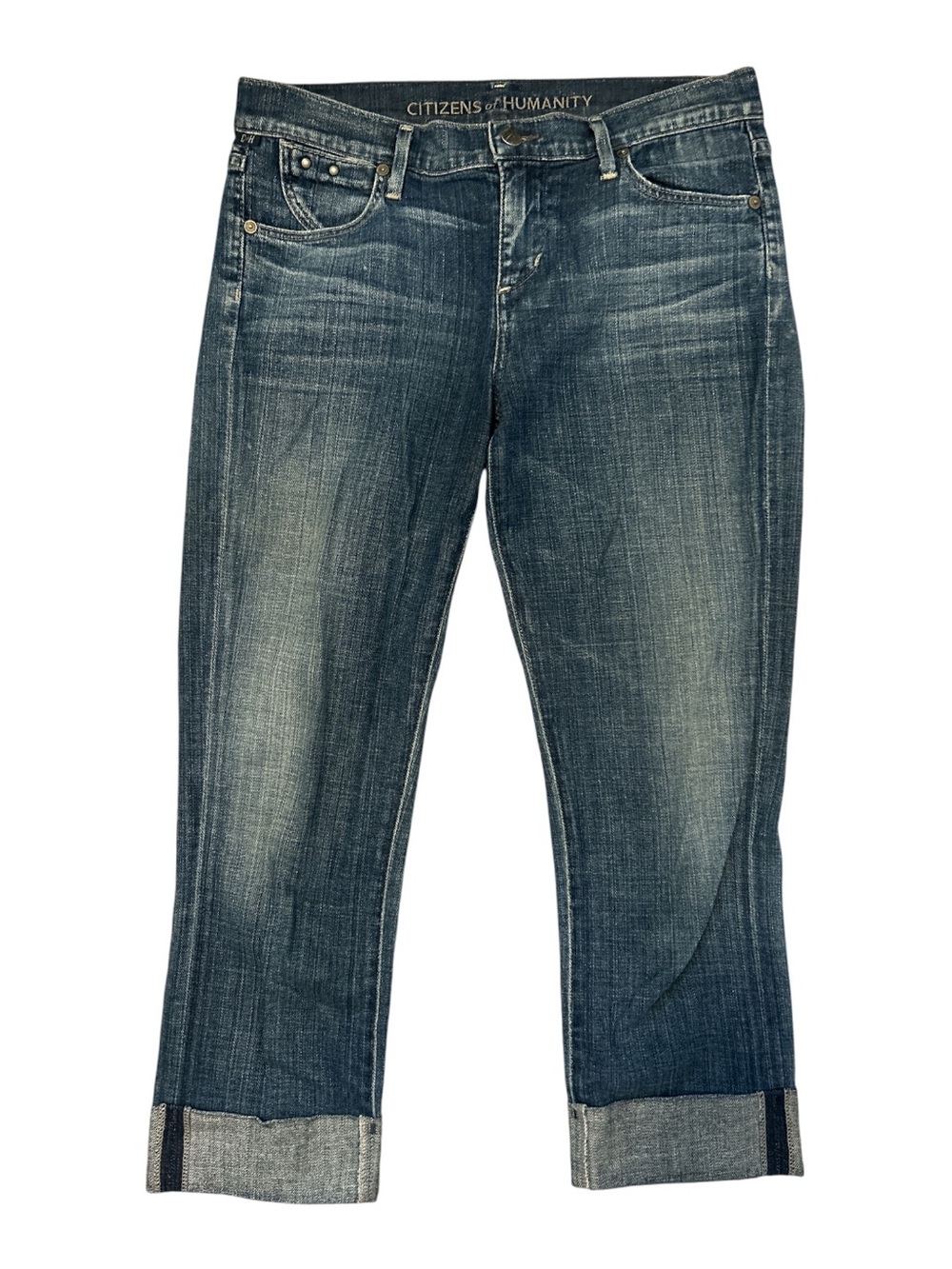 Citizens of Humanity Danni Cropped Straight Leg Jeans Women’s Size 28 Cuffed